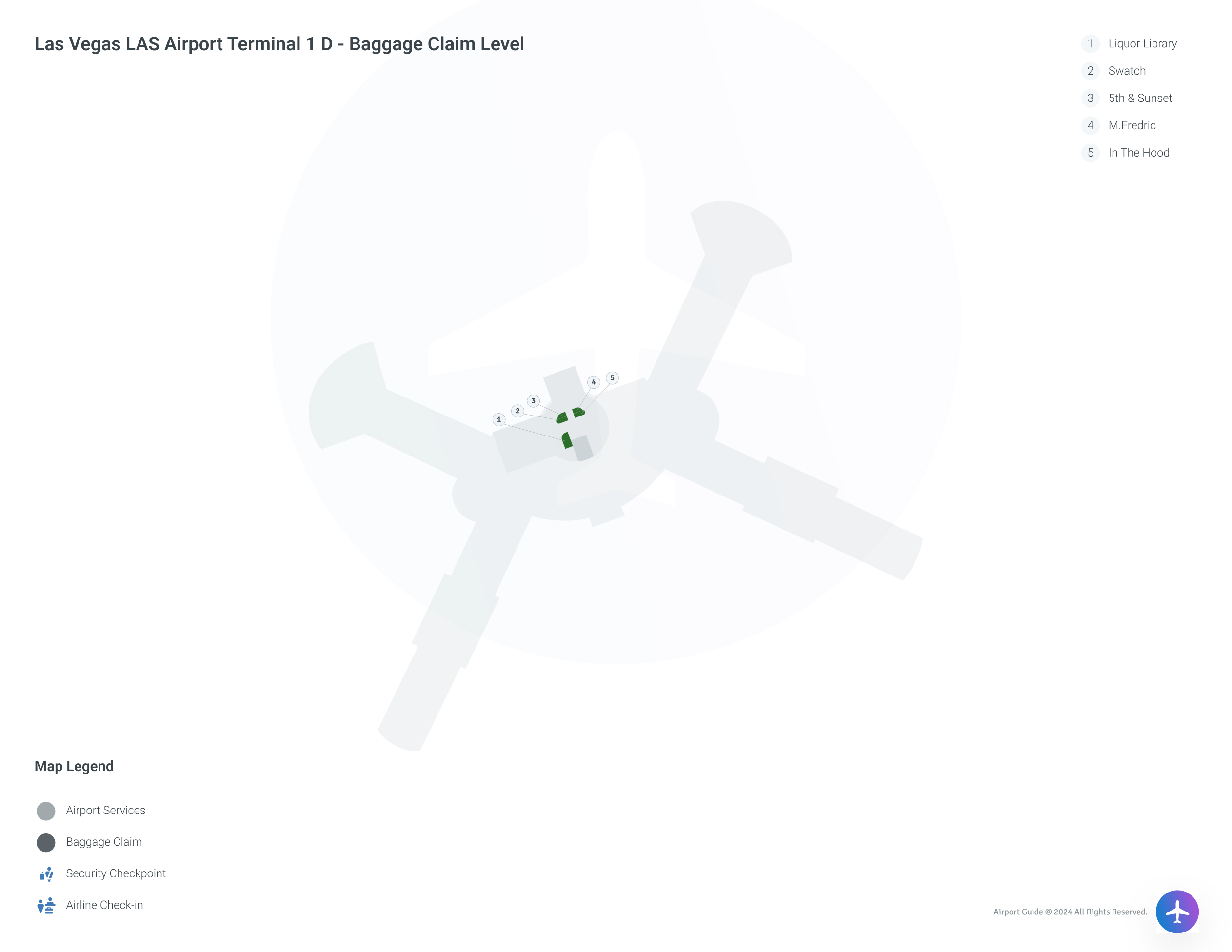 Harry Reid International Airport (LAS) Interactive Map