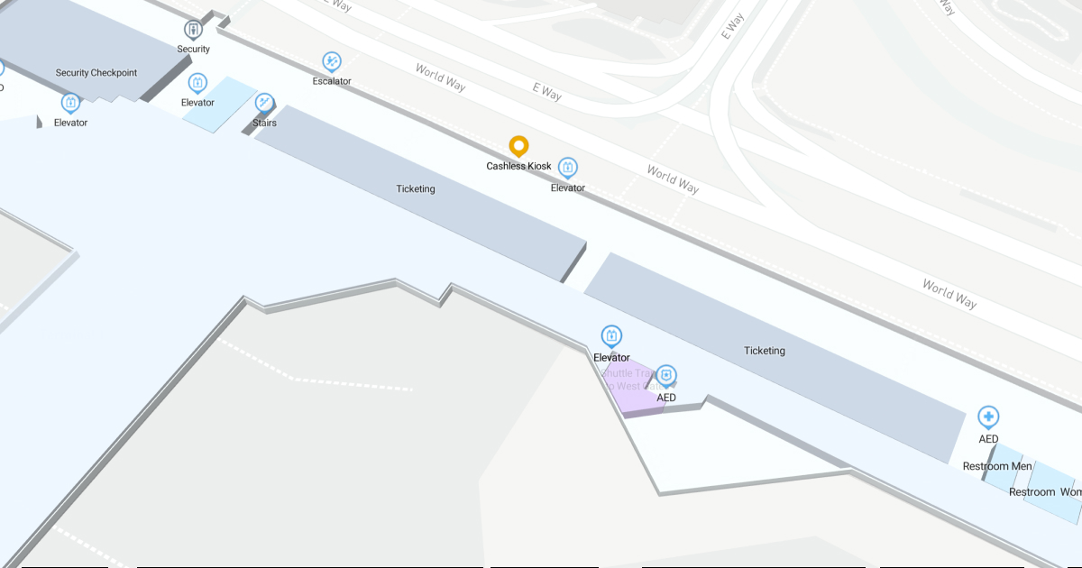 Los Angeles International Airport Terminal 1 Map