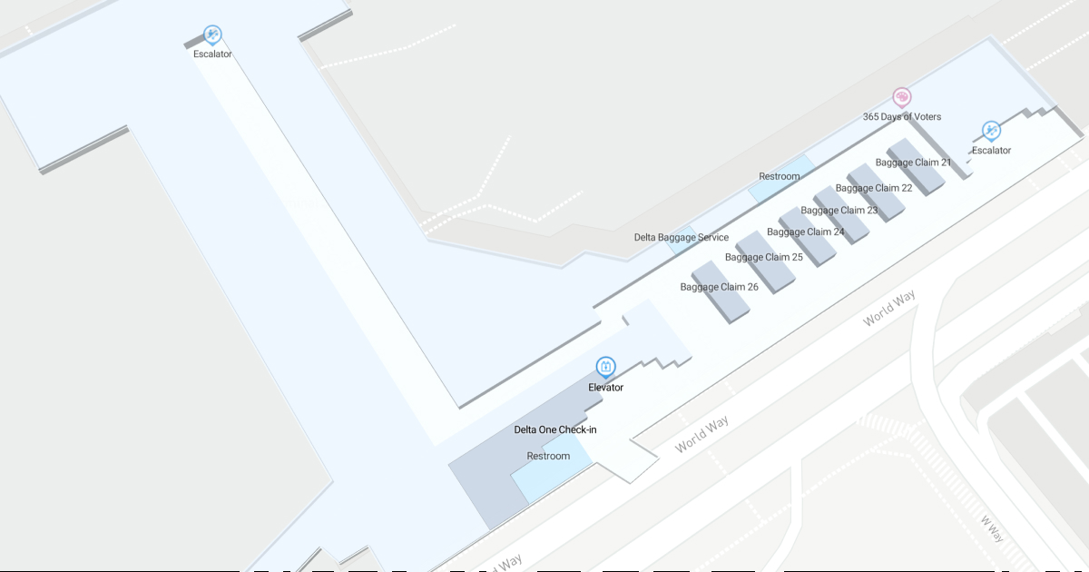 Los Angeles International Airport Terminal 3 Map