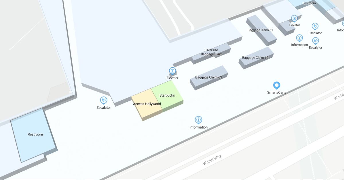 Los Angeles International Airport Terminal 6 Map