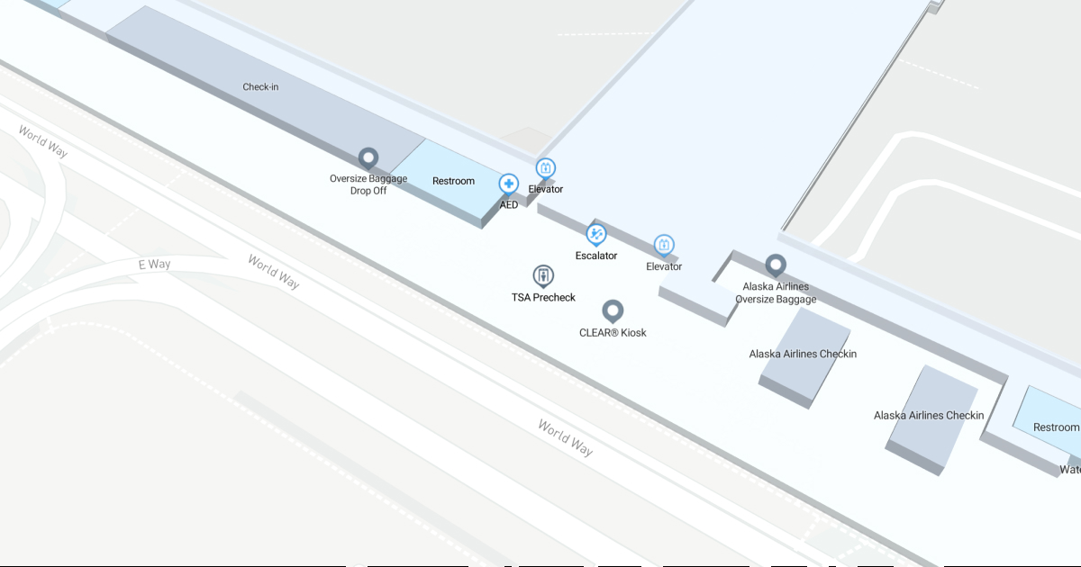 Los Angeles International Airport Terminal 6 Map