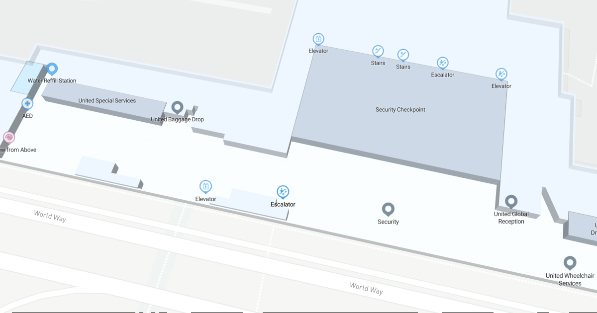 Los Angeles International Airport Terminal 7 Map