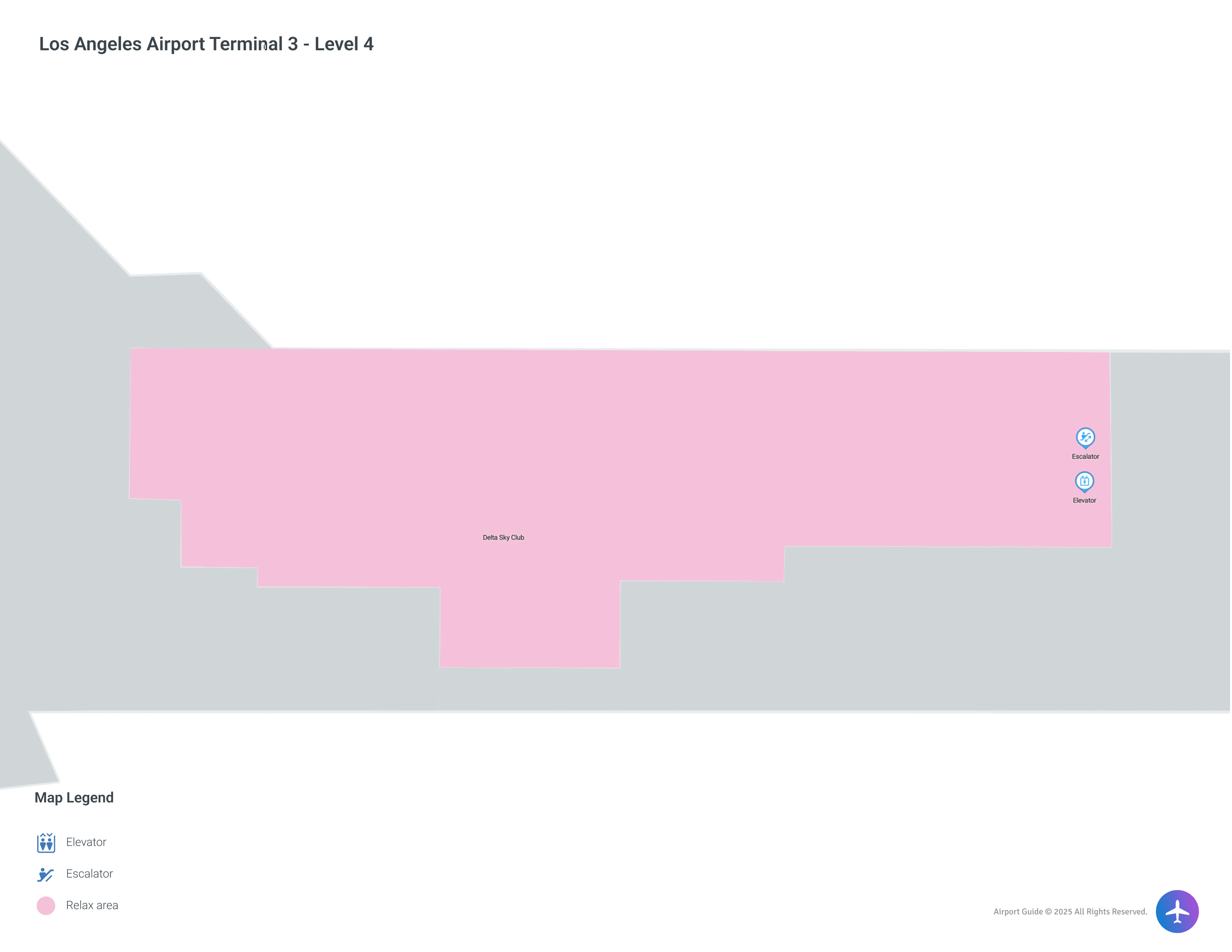 LAX Terminal 3 / Level 4 Map