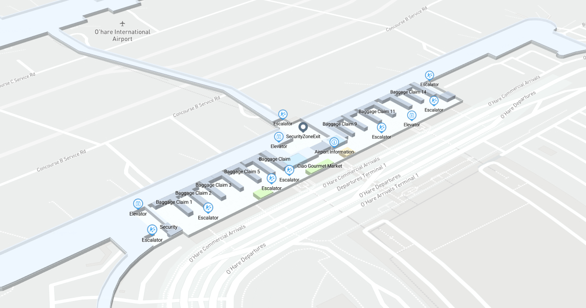 Terminal 1 3D Map