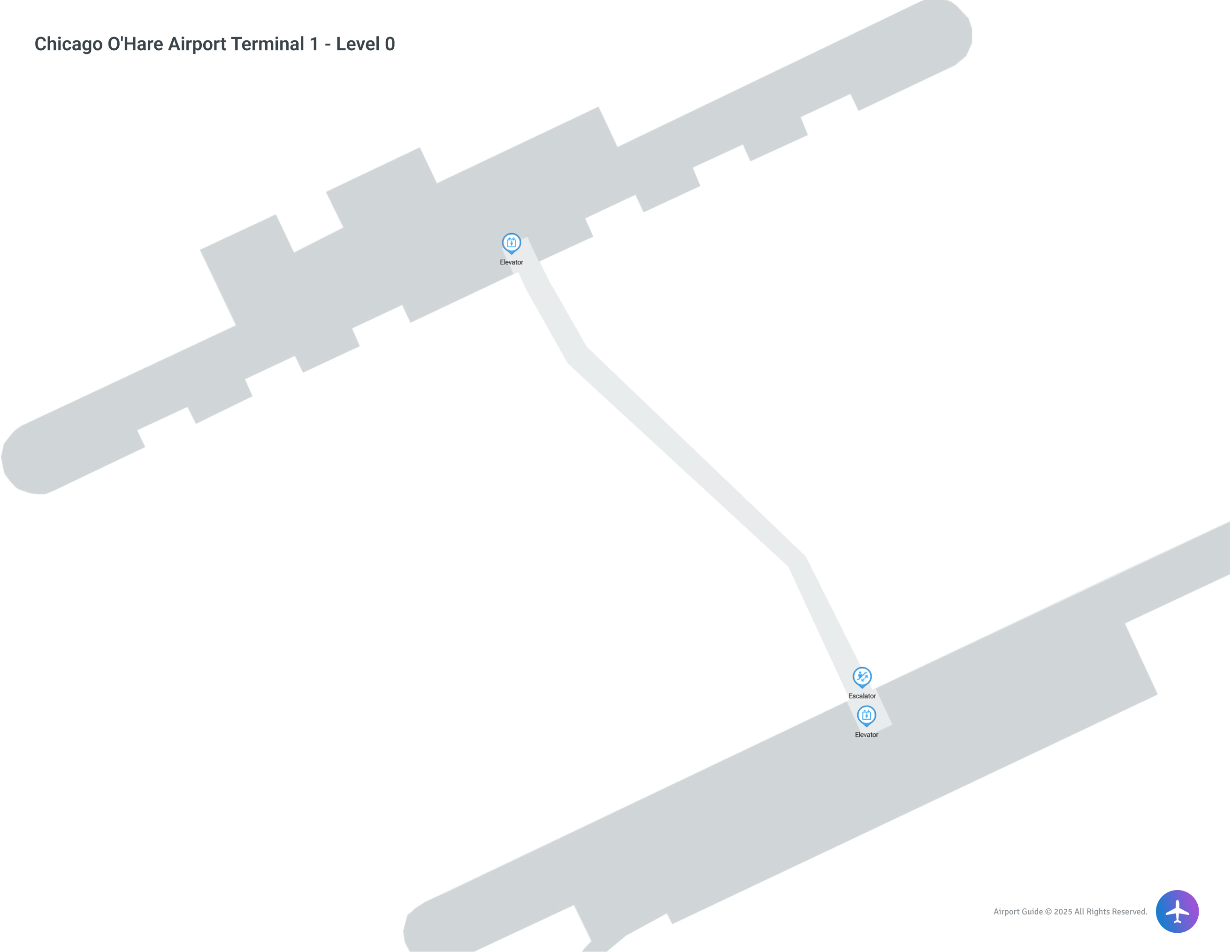 ORD Terminal 1 / Level 0 Map