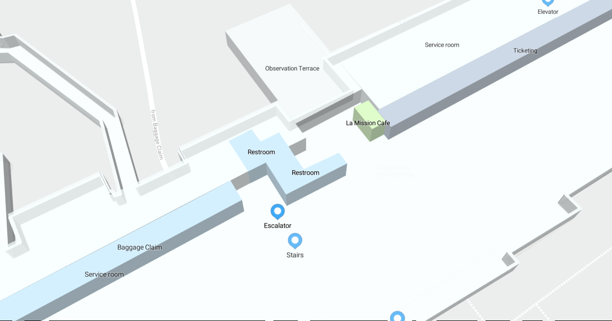 Santa Barbara Municipal Airport Terminal Map