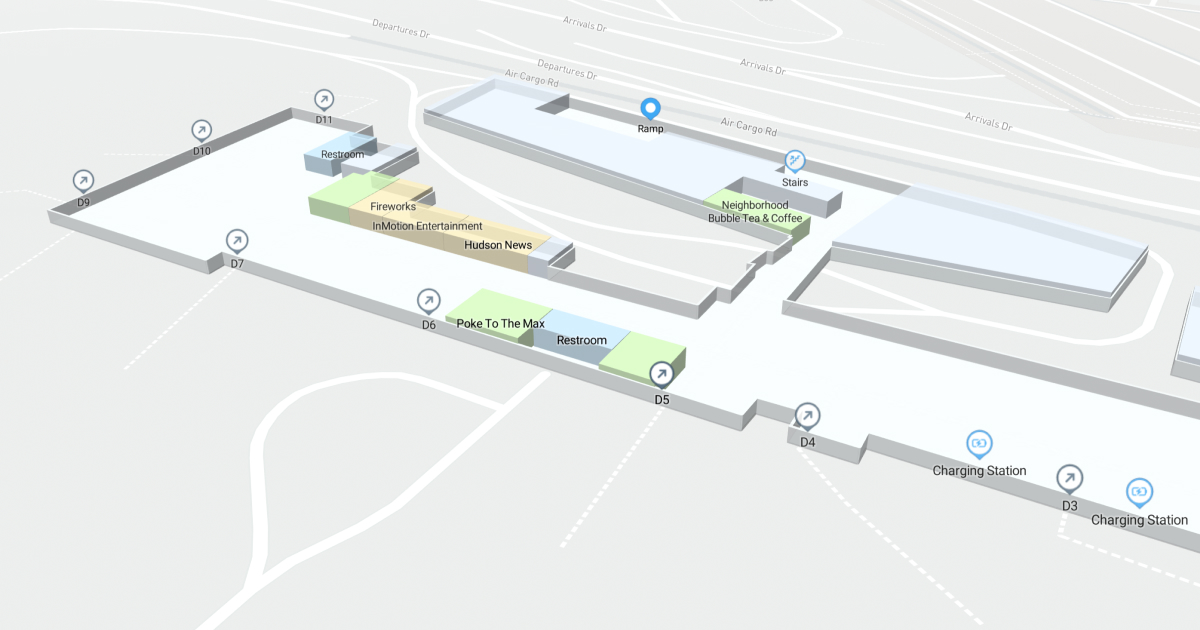 SEA Concourse D Level 1 Interactive map