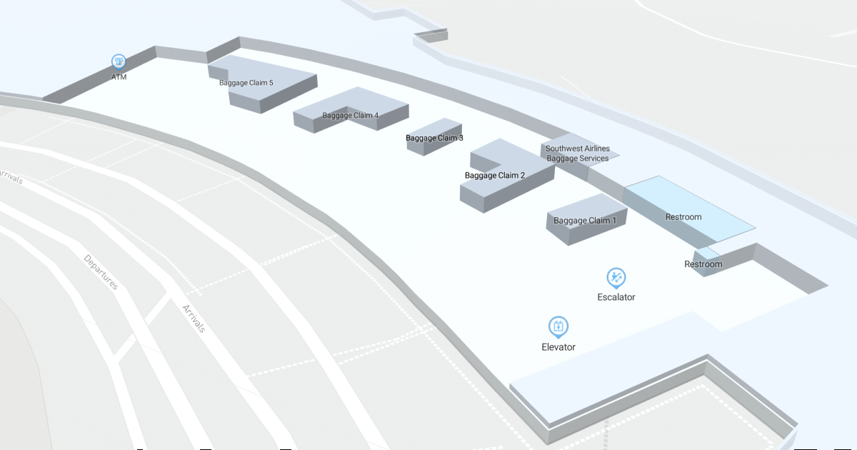 SFO Terminal 1 Level 1 Interactive map