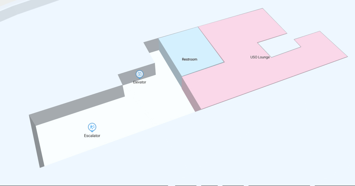 SFO Terminal 1 Level 3 Interactive map
