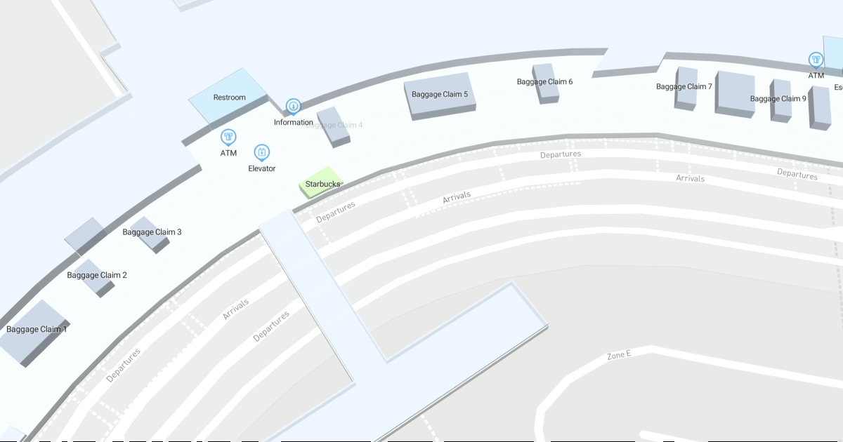 SFO Terminal 3 Level 1 Interactive map