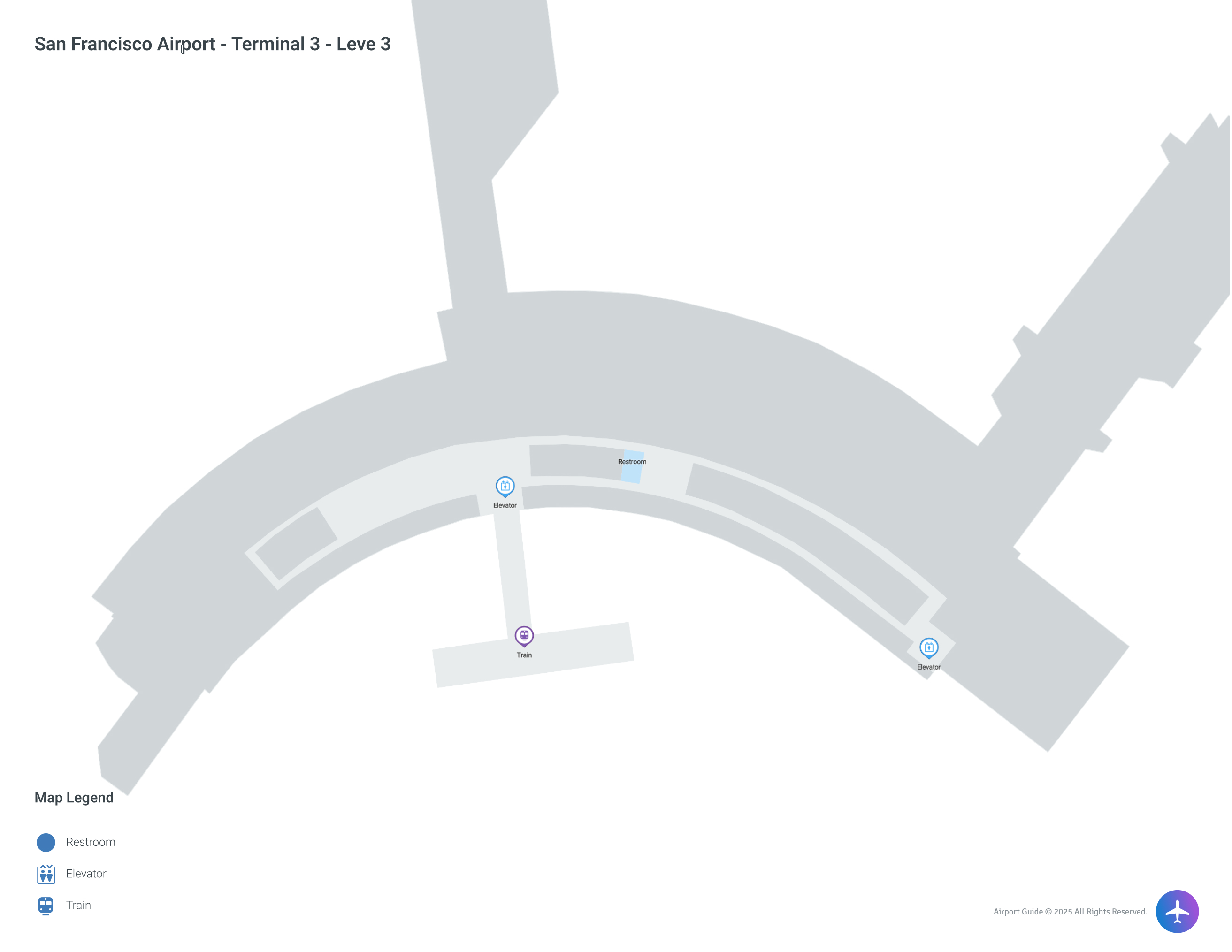 SFO Terminal 3 / Level 3 Map